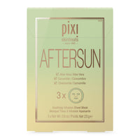 Thumbnail for Pixi Beauty Aftersun Sheet Mask, Instant Calming & Soothing Skin Treatment, Aloe Vera, Cucumber & Chamomile Cooling Mask, 3 Masks Per Box 3 x 0.80 oz / 23 gm