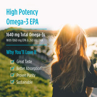 Thumbnail for Nordic Naturals ProEPA Xtra, Lemon - 120 Soft Gels - 1640 mg Omega-3 - High-Intensity EPA Formula for Positive Mood, Heart Health & Cellular Function - Non-GMO - 60 Servings