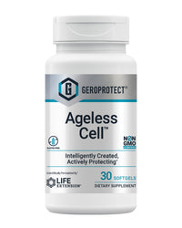 Thumbnail for Life Extension GEROPROTECT® Ageless Cell™, Cellular Health, Healthy Aging, Vitamin E, N-Acetyl-L-cysteine, Green Tea Extract, myricetin, Gluten Free, Non-GMO, 30 softgels