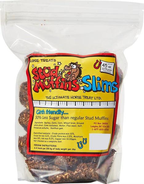 Stud Muffins S1045 Stud Muffins Slims Horse Treats, 45 Oz Bag