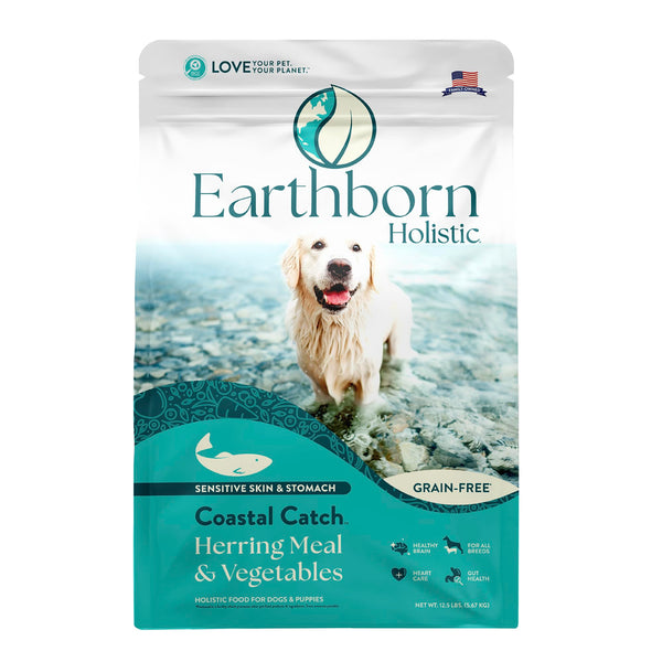 Earthborn Holistic Coastal Catch Herring Meal & Vegetables Grain-Free Dry Dog Food 12.5 lb