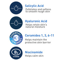 Thumbnail for CeraVe Renewing Salicylic Acid Cleanser, Formulated With Hyaluronic Acid, Niacinamide, & Ceramides, Gentle BHA Exfoliating Face Wash Smooths & Softens Skin, Non Comedogenic & Fragrance Free, 16 Ounce