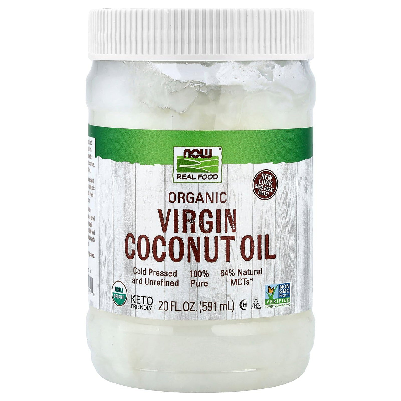 NOW Foods Organic Virgin Coconut Oil, 20 oz