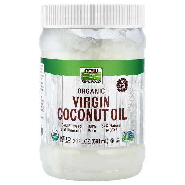 NOW Foods Organic Virgin Coconut Oil, 20 oz