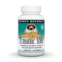 Thumbnail for Source Naturals Turmeric 1000, Supports the Bodyâ€™s Healthy Inflammatory Response*, 1,000mg - 60 Tablets
