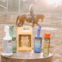 Thumbnail for PYRANHA Wipe N' Spray for Horses - Oil-Based Long Lasting Fly Control Repels Horn, Deer, Horse, House, Stable, & Face Flies, Ticks, Mites, Mosquitoes, Gnats & Lice, 1 Gallon