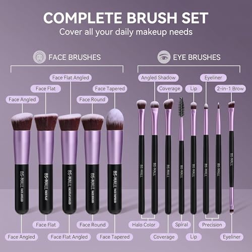 Image 7 of BS-MALL Makeup Brushes 14 Pcs Brush Set