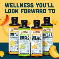 Thumbnail for Image 7 of Barlean's Mango Peach Omega-3 Fish Oil, Vitamin D, 32oz