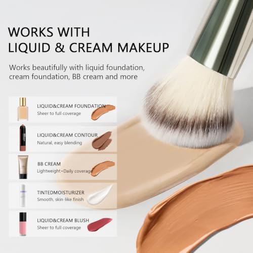 Image 4 of BEILI Base & Contour Makeup Brush for Liquid and Cream Formulas