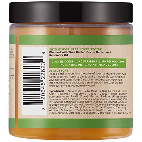 Image 3 of Carol's Daughter Hair Treatment Bundle - Mimosa Honey Shine Pomade and Goddess Strength 7 Oil with Shea Butter and Castor Oil, Strengthening for 2A to 4C Hair