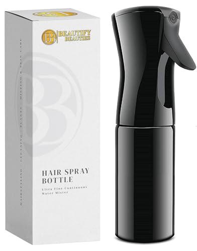 Image 5 of Black / 6.8 Ounces for the product BeautifyBeauties Continuous Spray Bottle for Hair