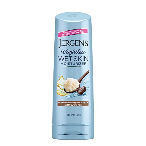 Image 1 of 10 Fl Oz (Pack of 1) for the product Jergens In Shower Lotion For Dry Skin, Wet Skin Moisturizer, 10 fl oz