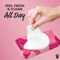 Thumbnail for Image 2 of Summer's Eve Refreshing Feminine Wipes, Sheer Floral, 32 Count, 4 Pk