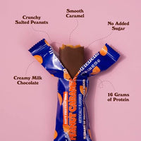 Thumbnail for Image 3 of BAREBELLS Soft Protein Bars Salted Peanut Caramel - 12 Bars, Pack of 3