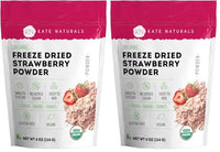 Thumbnail for Image 2 of 4 Ounce (Pack of 2) for the product Kate Naturals Organic Freeze Dried Strawberry Powder for Baking (4oz)