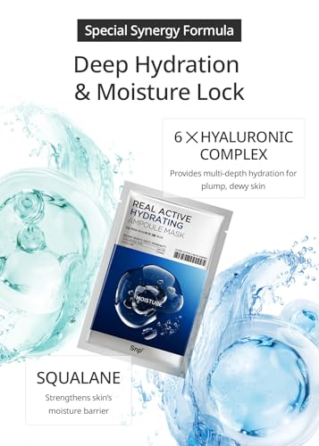 Image 4 of SNP Real Active Hydrating Ampoule Sheet Mask 10 Sheets