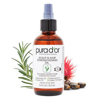 Thumbnail for Image 1 of Default Title for the product PURA D'OR Rosemary Peppermint Scalp & Hair Regrowth Strengthening Oil 3.3oz