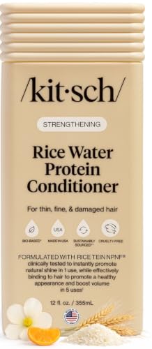 Image 2 of 12 Ounce (Pack of 1) for the product Kitsch Strengthening Rice Water Conditioner for Hair Growth – 12.3 oz