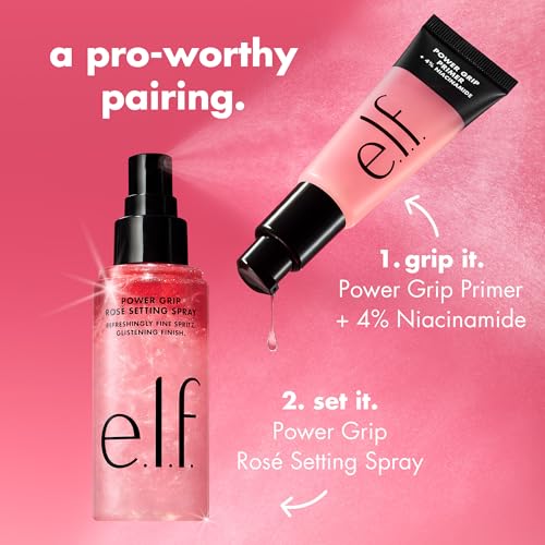 Image 5 of e.l.f. Power Grip Ros?etting Spray, Bright & Glassy Finish, Pearl Powder