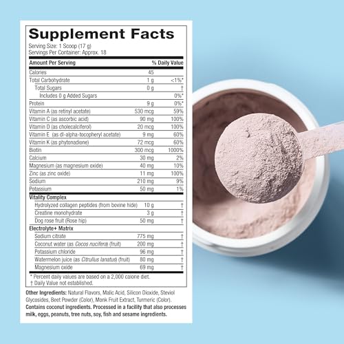 Image 6 of Purely Inspired Collagen & Creatine Powder, Watermelon Strawberry