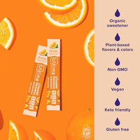 Thumbnail for Image 4 of Ultima Replenisher Electrolyte Powder Drink Mix Bundle ? Sugar Free ? Orange, 30 Serving Canister and 20 Stickpacks ? 6 Electrolytes and Minerals ? Keto Friendly, Vegan, Non-GMO
