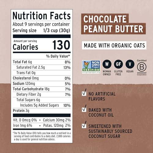 Image 2 of purely elizabeth. Granola Peanut Butter Collagen Grain Free 8 Ounce Pack of 2