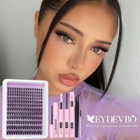 Thumbnail for Image 6 of EYDEVRO Wispy Lash Clusters Kit Natural Eyelash Clusters Kit with Remover