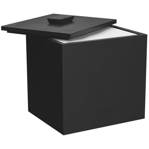 Image 2 of Matte Onyx / 9 x 8 x 9 inches for the product CLEAN SKIN CLUB Cement Box for Disposable Clean Towels XL