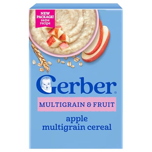 Image 1 of Default Title for the product Gerber Stage 2 Multigrain Apple Cereal, 8 Oz, 5 Pack