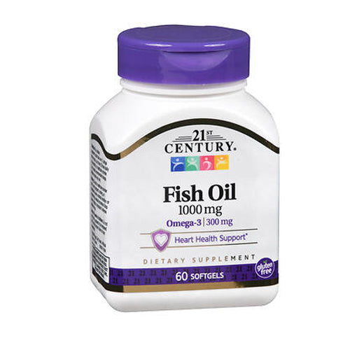 21st Century Fish Oil 1000 mg 60 Softgels