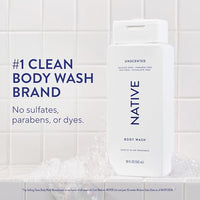 Thumbnail for Image 2 of Native Clean Body Wash Unscented 18 fl oz