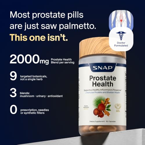 Image 5 of Snap Supplements Prostate Health + Nitric Oxide Booster Bundle, 90 Caps Ea