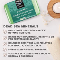 Thumbnail for Image 2 of One With Nature Dead Sea Salt Eucalyptus Soap 7oz 3-Pack
