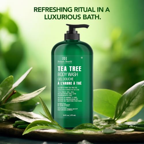 Image 4 of Botanic Hearth Tea Tree Body Wash, Shower Gel ?6 Fl Oz