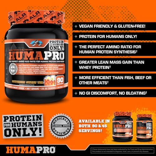 Image 4 of ALR Industries Humapro Vegan EAA Formula Southern Sweet Tea 90 Servings