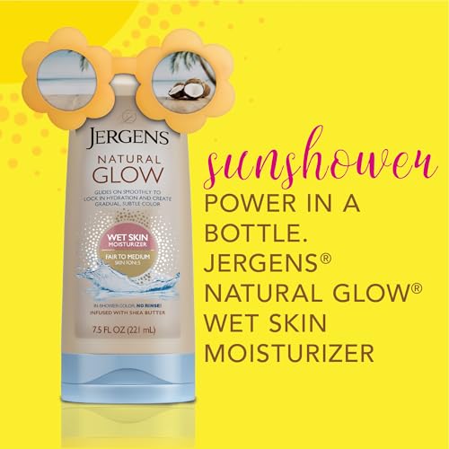 Image 4 of Jergens Natural Glow In Shower Lotion, Self Tanner, Medium To Deep, 7.5 oz