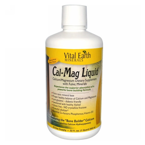 Vital Earth Minerals Cal-Mag Liquid 32 OZ