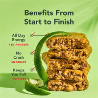 Thumbnail for Image 4 of ALOHA Organic Plant Based Protein Bars - Key Lime - 12 Bars, Vegan, Low Sugar, Gluten-Free, GLP-1 Friendly, Low Carb, Non-GMO, No Stevia, No Erythritol