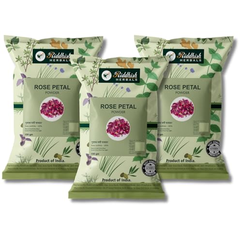 Image 1 of Default Title for the product Riddhish HERBALS Rose Petal Powder 100gm Pack of 3