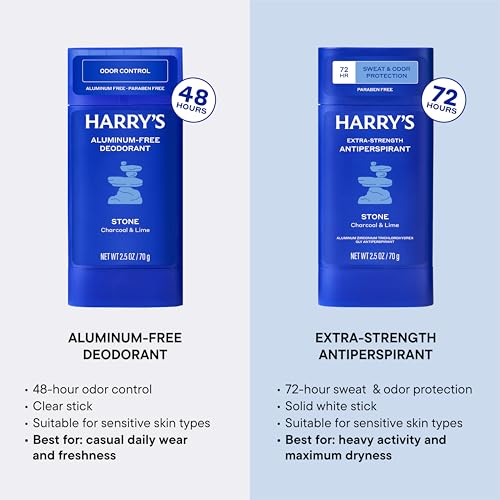 Image 4 of Harry's Aluminum-Free Deodorant for Men - Stone - 2.5 oz (3 Pack)