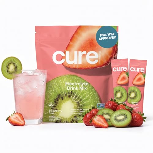 Image 2 of Strawberry Kiwi for the product Cure Hydration Electrolyte Drink Powder