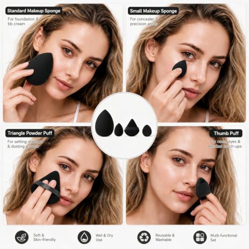 Image 10 of HGHDBT Makeup Brushes Set Professional Makeup Kit Multi-functional Makeup Tool Set
