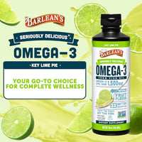 Thumbnail for Image 2 of Barlean's Key Lime Pie Omega-3 Fish Oil Liquid, 16oz