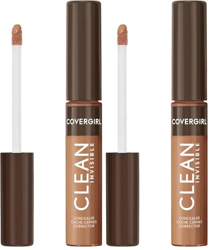 Image 17 of Golden Caramel / 0.23 Fl Oz (Pack of 2) for the product COVERGIRL Clean Invisible Lightweight Concealer