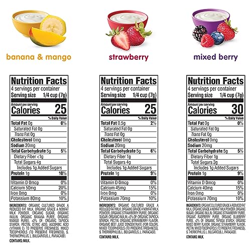 Image 2 of Happy Baby Organics Yogis Freeze-Dried Yogurt & Fruit Snacks Variety Pack