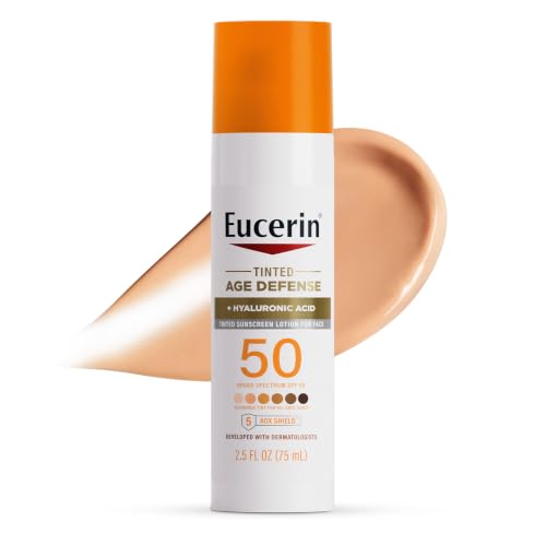 Image 1 of Default Title for the product Eucerin Sun Age Defense Tinted Face Lotion SPF 50, 2.5 FL OZ