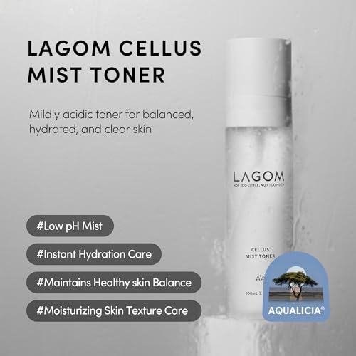 Image 3 of LAGOM Cellus Mist Toner, Face Moisturizer, Skin Barrier Strengthening Hydration Spray, pH Protection, Alcohol-Free, Zero-Irritation for Sensitive Skin 3.38 Fl Oz