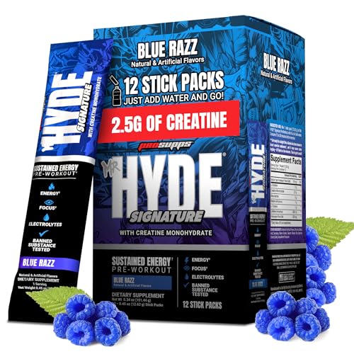 Image 1 of Default Title for the product ProSupps Mr. Hyde Signature Pre Workout Drink Mix, Blue Razz