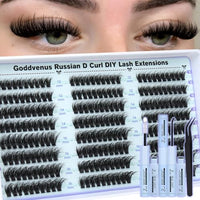 Thumbnail for Image 26 of J-Wispy Thick Cluster for the product Goddvenus Eyelash Extensions Wispy Natural DIY C Curl Individual Lashes Clusters