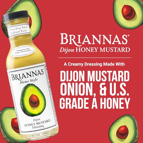 Image 2 of BRIANNAS Home Style Dijon Honey Mustard Dressing, Gluten Free, 12 oz